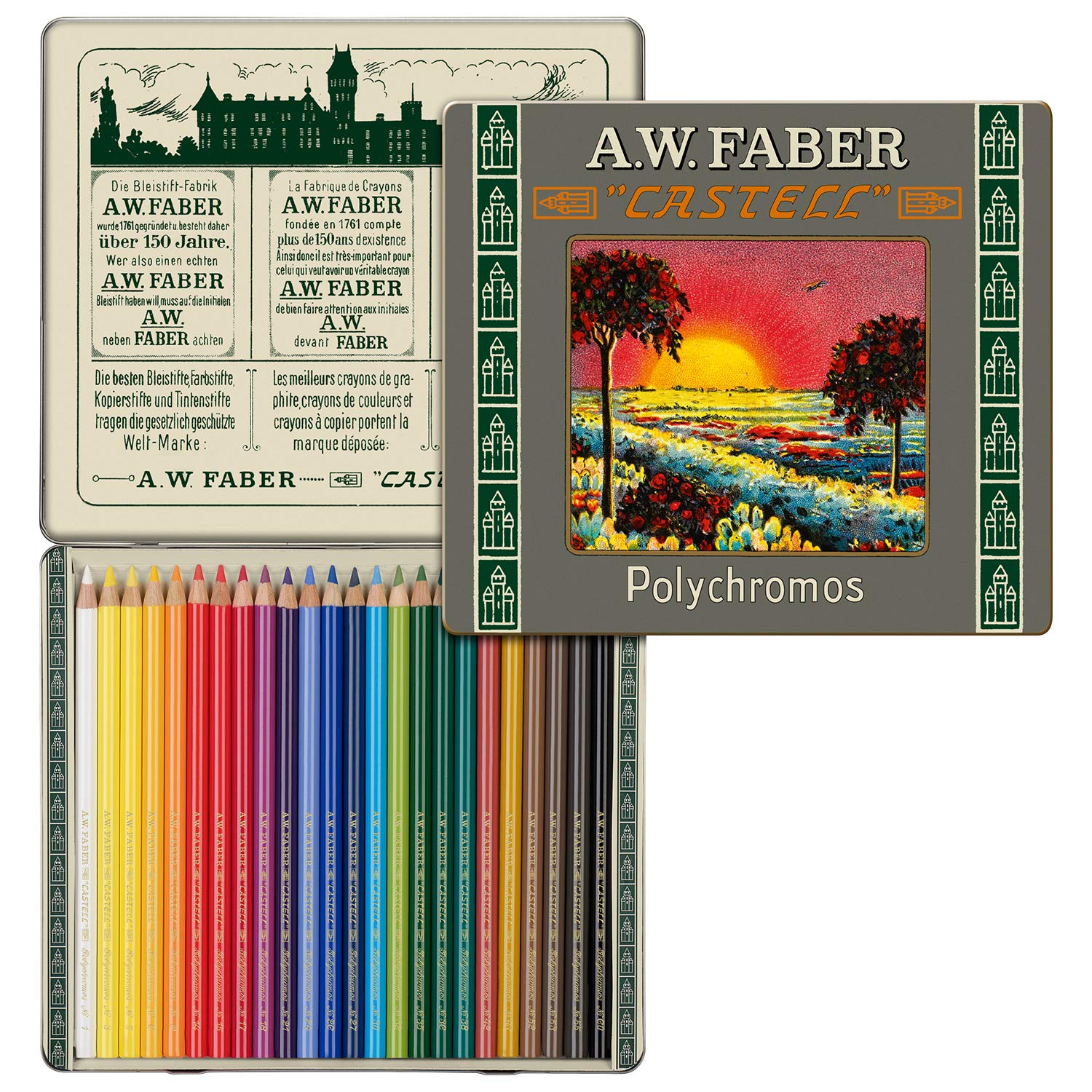 Faber-Castell Limited Edition 111th Anniversary - Tin of 24 Polychromos Artists' Pencils
