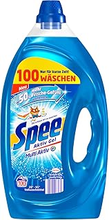 Spee Aktiv Gel, Flüssigwaschmittel, 100 Waschladungen mit mehr Frische-Gefühl wochenlang