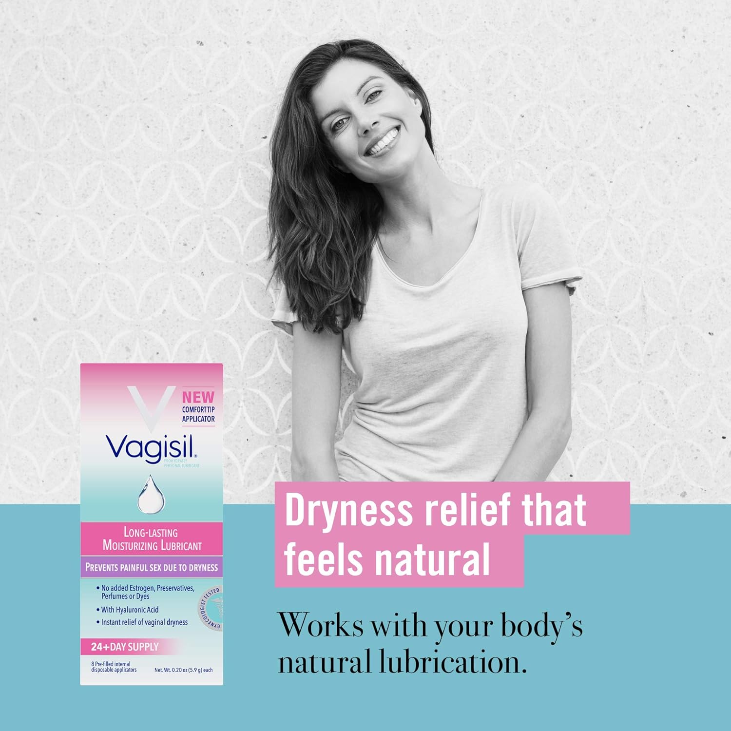 Vagisil Prohydrate Internal Vaginal Moisturizer, Gel & Lubricant for Women, Gynecologist Tested, 8 Count- Pack of 1 (Packaging May Vary): Health & Personal Care