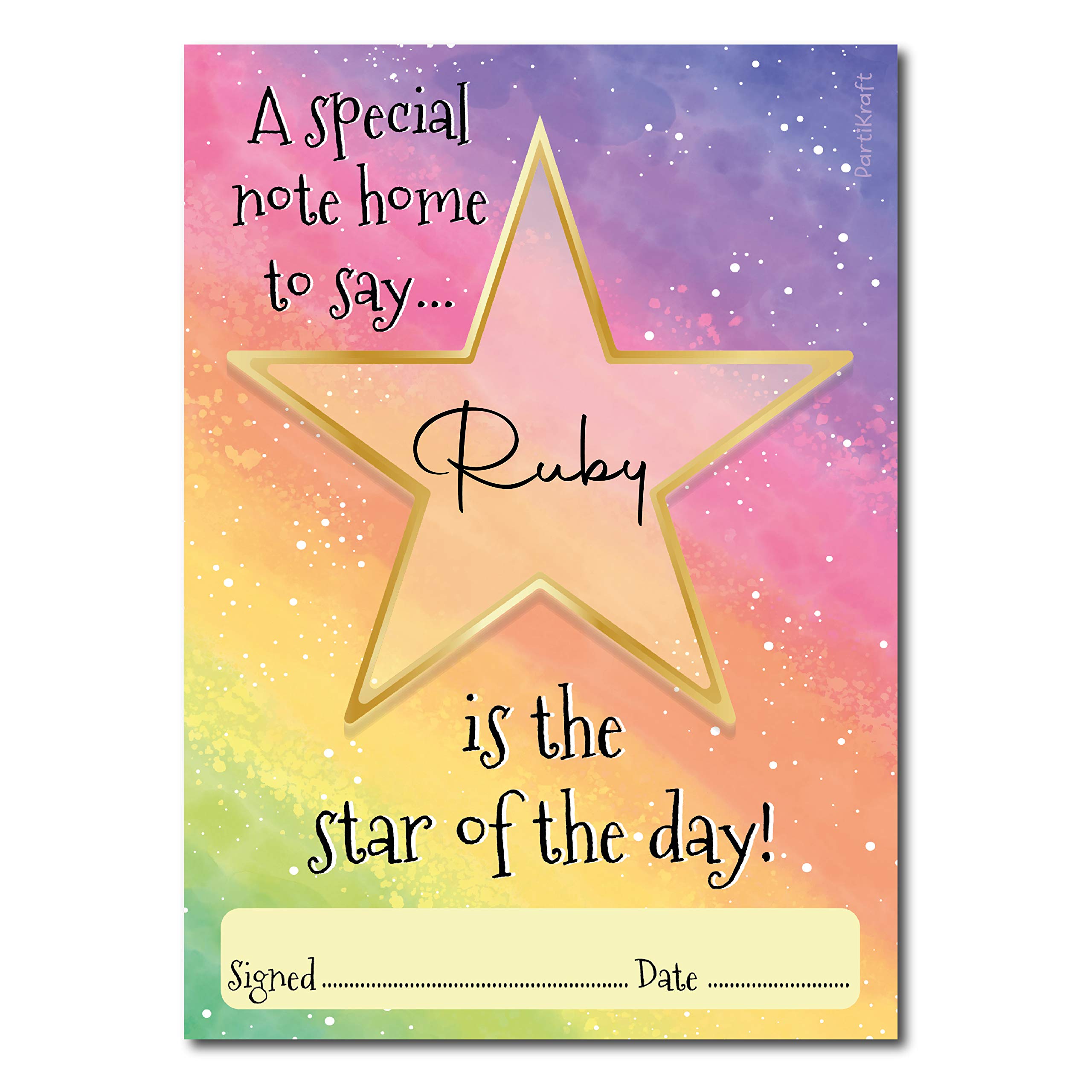 Star of the Day - Teachers Reward Certificate Notepad - A6 Size x 50 Sheets (2 x Notepads)