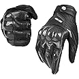 BORLENI Motorcycle Gloves Touch Screen Motorcycle Gloves for Men Women Padding Hard Knuckle Cycling Motorbike ATV Hiking Riding Climbing Gloves