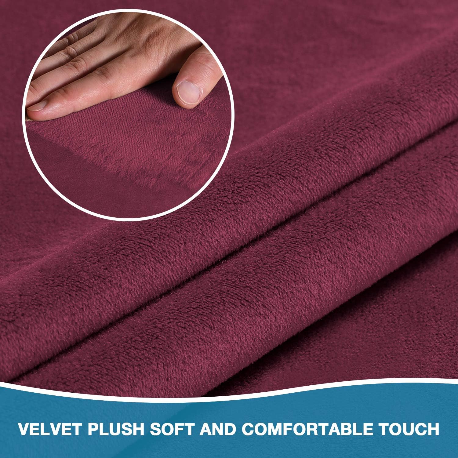 High Stretch Sofa Cover Velvet Tub Chair Cover Skid Resistance Furniture Protector Stretch Fabric Super Soft Couch Slipcover (1 Pack, Burgundy): Kitchen & Dining