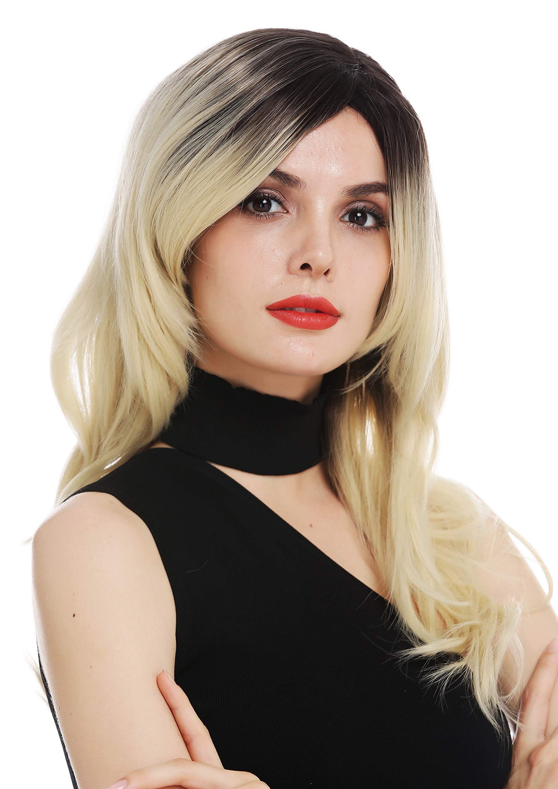 WIG ME UP - TYM-1191-MT-4TT613C wig women's wig monofilament long layered wavy parting ombre brown light blonde blonde