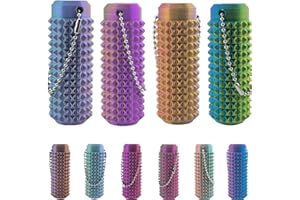 ANQUELY Little Ouchies Pain Fidget,Pain Stim Fidget Toy for Adults, Hard Spiky Fidget Massage Keychain for Stress Reduction and Focus,Novelty Easter Gifts for Friends (4PCS)