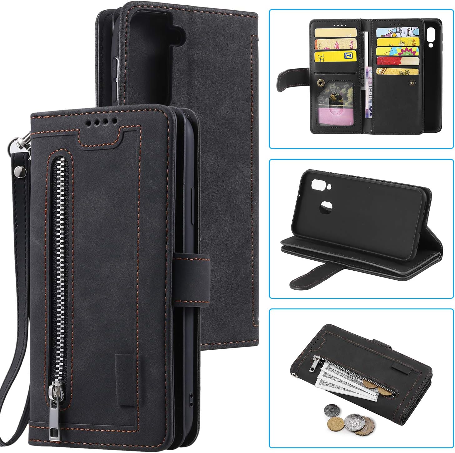 UEEBAI Wallet Case for Samsung Galaxy S21 5G - Image 3