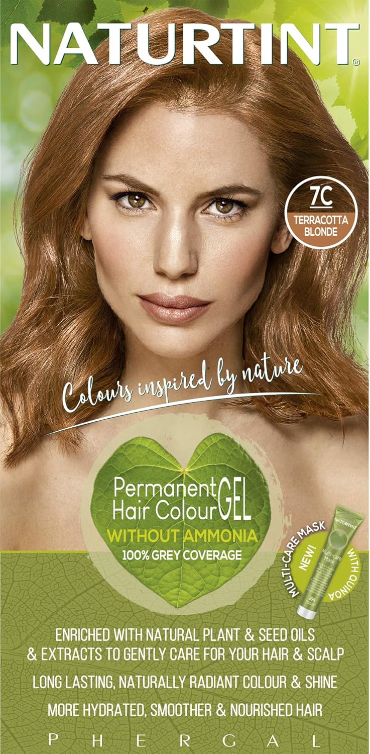 Amazon Com Naturtint Permanent Hair Color 7c Terracotta Blonde Pack Of 1 Ammonia Free Vegan Cruelty Free Up To 100 Gray Coverage Long Lasting Results Chemical Hair Dyes Beauty