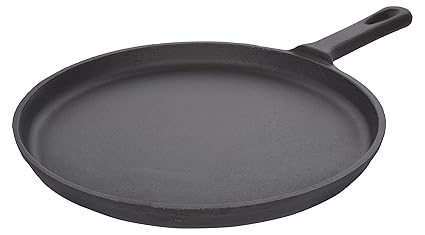 Crisol Cast Iron Pre-seasoned Non-stick Tawa, 10.5 inch