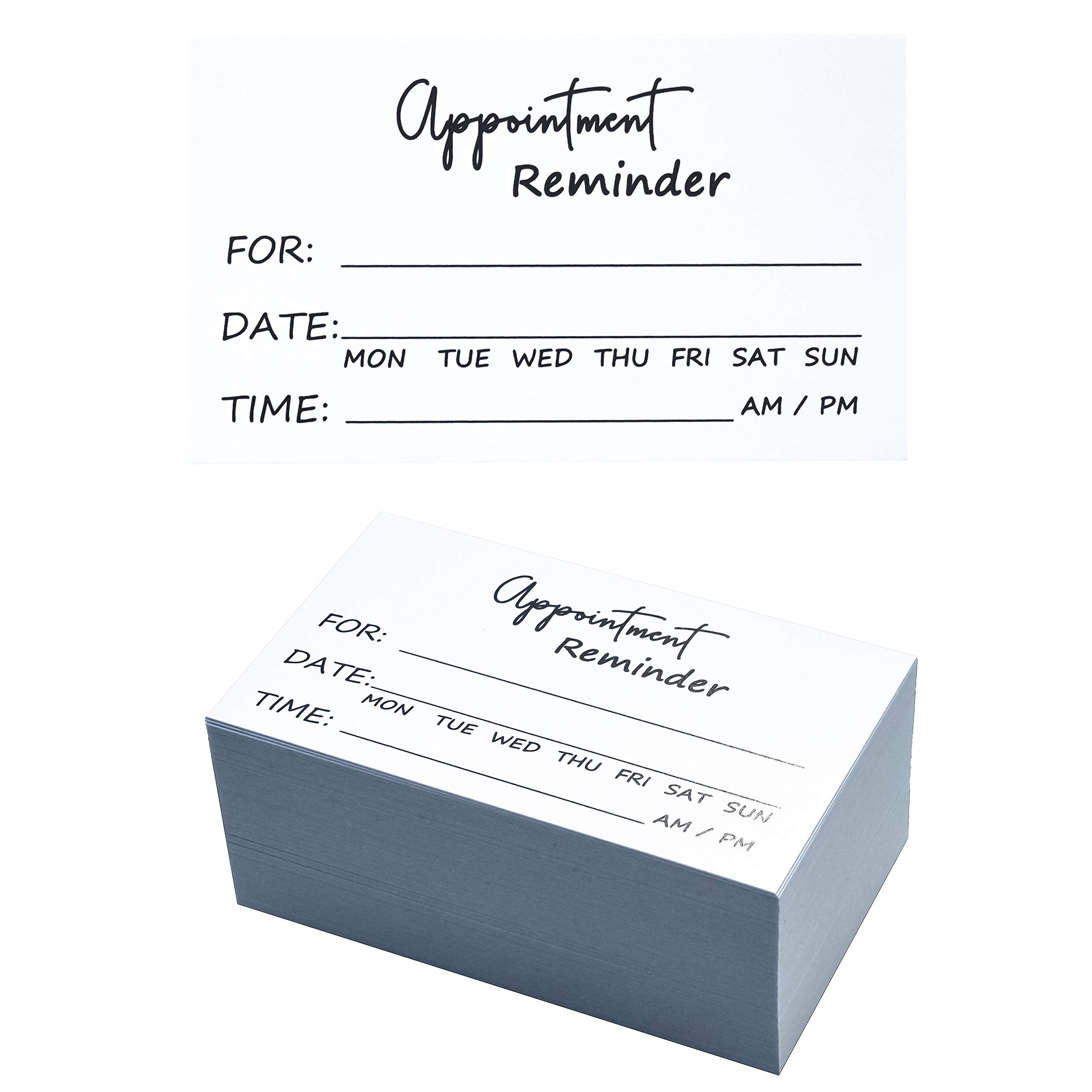 105 Appointment Card Minimalist Client Appointment Card Salon Makeup Artist Hair Stylist Nail Artist Beauty Care White