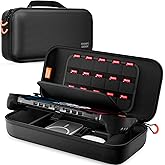 COOWPS Carrying Case for Nintendo Switch 2/Steam Deck, Compatible with P2/SUPCASE/Mumba/Dbrand Killswitch Grip Case, Portable Full Protection Travel Bag Holds Power Bank, Charge Adapter Accessories