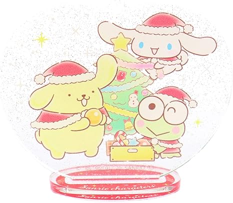 Amazon Co Jp サンリオキャラクター クリスマスアクリルスタンドa プリン シナモン けろっぴ Kthings ホビー 通販