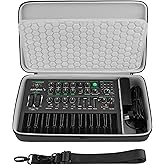GEEKRIA Hard Shell Travel Case Compatible with Arturia MicroBrute UFO/MicroFreak, Audio Synthesizer Carrying Bag (Dark Gray)