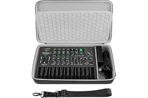 Geekria Hard Shell Travel Case Compatible with Arturia MicroBrute UFO/MicroFreak, Audio Synthesizer Carrying Bag (Dark Gray)