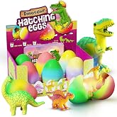 Dinosaur Hatching Surprise Eggs for Kids - 6 Pack Grows 600% - Dino Toys | Dino Egg Toys for Boys &amp; Girls Age 3-8 - Gift Ideas, Party Favors - Gifts for Girls Ages 3 4 5 6 7 8 - Easter Basket Stuffers