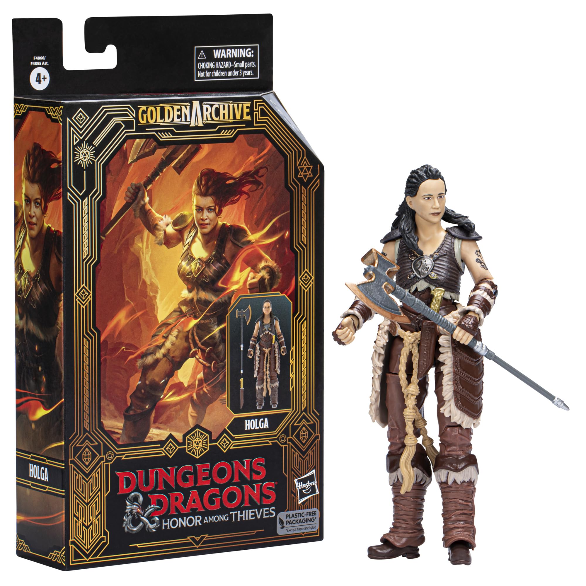 Hasbro Dungeons & Dragons Honor Among Thieves Golden Archive Holga Collectible Figure 6-Inch Scale D&D Action Figures — image 1
