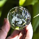HDCRYSTALGIFTS 60mm Cancer Constellation Crystal Ball with Stand view 7