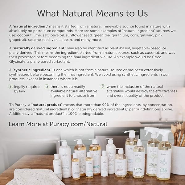 PURACY NATURAL FOAMING HAND SOAP, SULFATE-FREE FOAM, LAVENDER AND VANILLA, 8.5 OUNCE BOTTLE