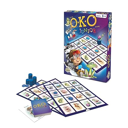 Editions Gladius International O-K-O Junior Multiplayer Bingo Card Game Childrens