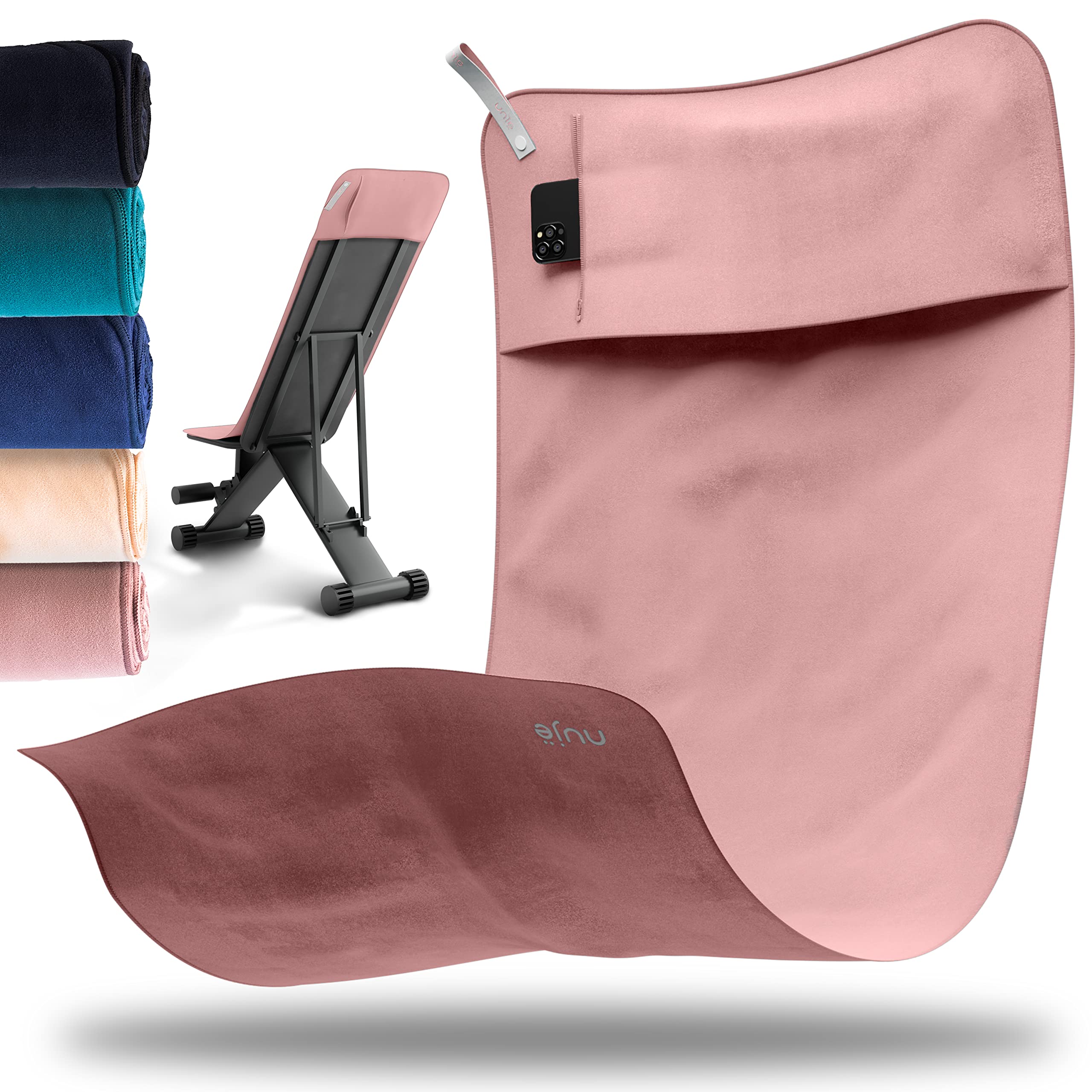 Fitness Towel with Microfibre Bag I with Gift Packaging I Sports Towel Gym I Extra Large & with Envelope for All Devices I Gym Towel I Towel Gym Towel