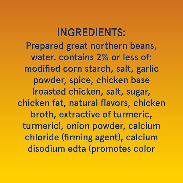 BUSH’S BEST CANNED WHITE CHILI BEANS, SOURCE OF PLANT BASED PROTEIN AND FIBER, LOW FAT, GLUTEN FREE, 15.5 OZ