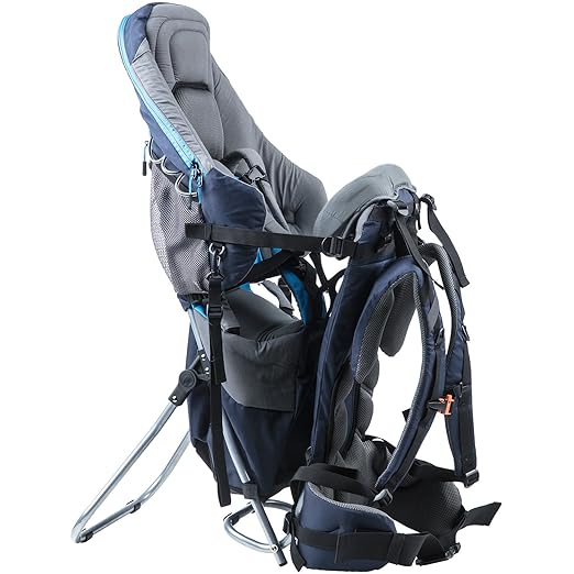 skandika outdoor Sherpa Kindertrage, Dunkelblau/Hellblau, M