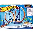 Hot Wheels Toy Car Track Set, Infinity Loop Kit Playset with 1:64 Scale Car, 2 Ways to Play, Stunt & Jumps