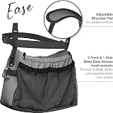 Jomewory Utility Tool Belt Pouch for Women Garden Cleaning Pockets Grey view 6