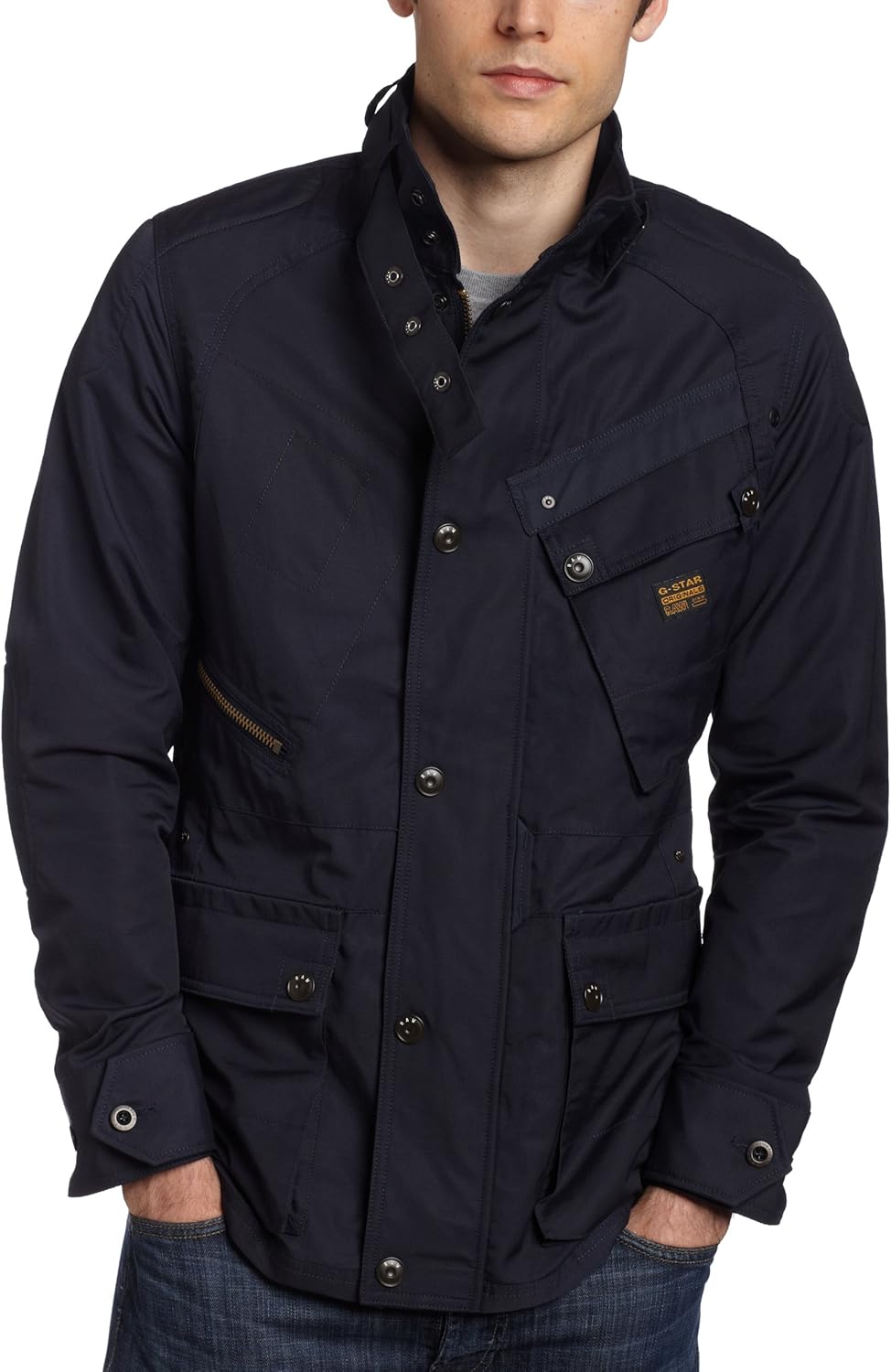 half jacket with multiple pockets