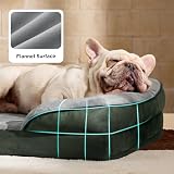 Bedsure Medium Dog Sofa Bed Orthopedic Support 71x58x16cm Green view 6