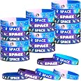 Snapklik.co : Outer Space Party Silicone Bracelets, Alien Astronaut Toys Rubber Wristbands...