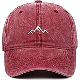 CJXPJZPLD Black Mountain Hat for Men Women Embroidered Adjustable Baseball Caps