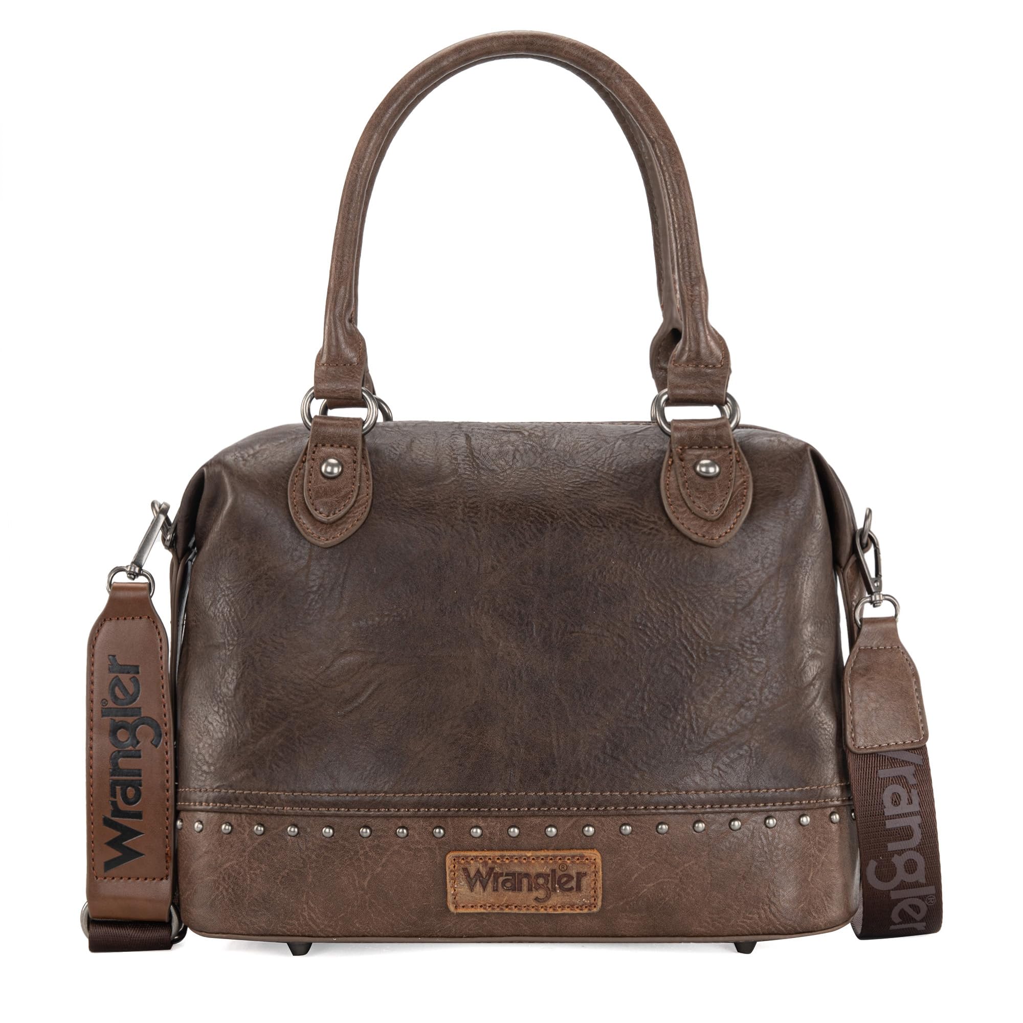 Wrangler Small Doctor Bag for Women Vintage Satchel Bag Western Handbags with Wide Strap