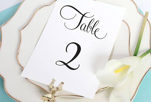 Amazon Com Table Number Signs Table Numbers For Wedding Table