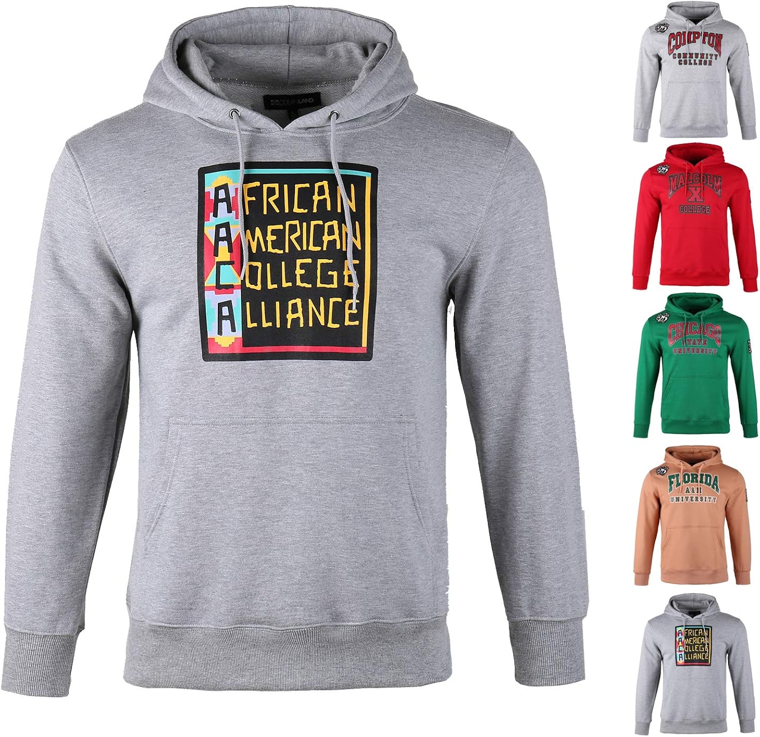 AACA African American College Alliance Men s Pullover Long Sleeve Drawstring Hoodie at Amazon