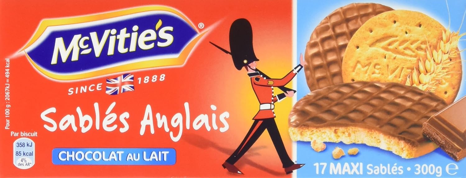 MC VITIE'S Sable Anglais Chocolat au Lait 300 g Lot de 6 Amazon.fr