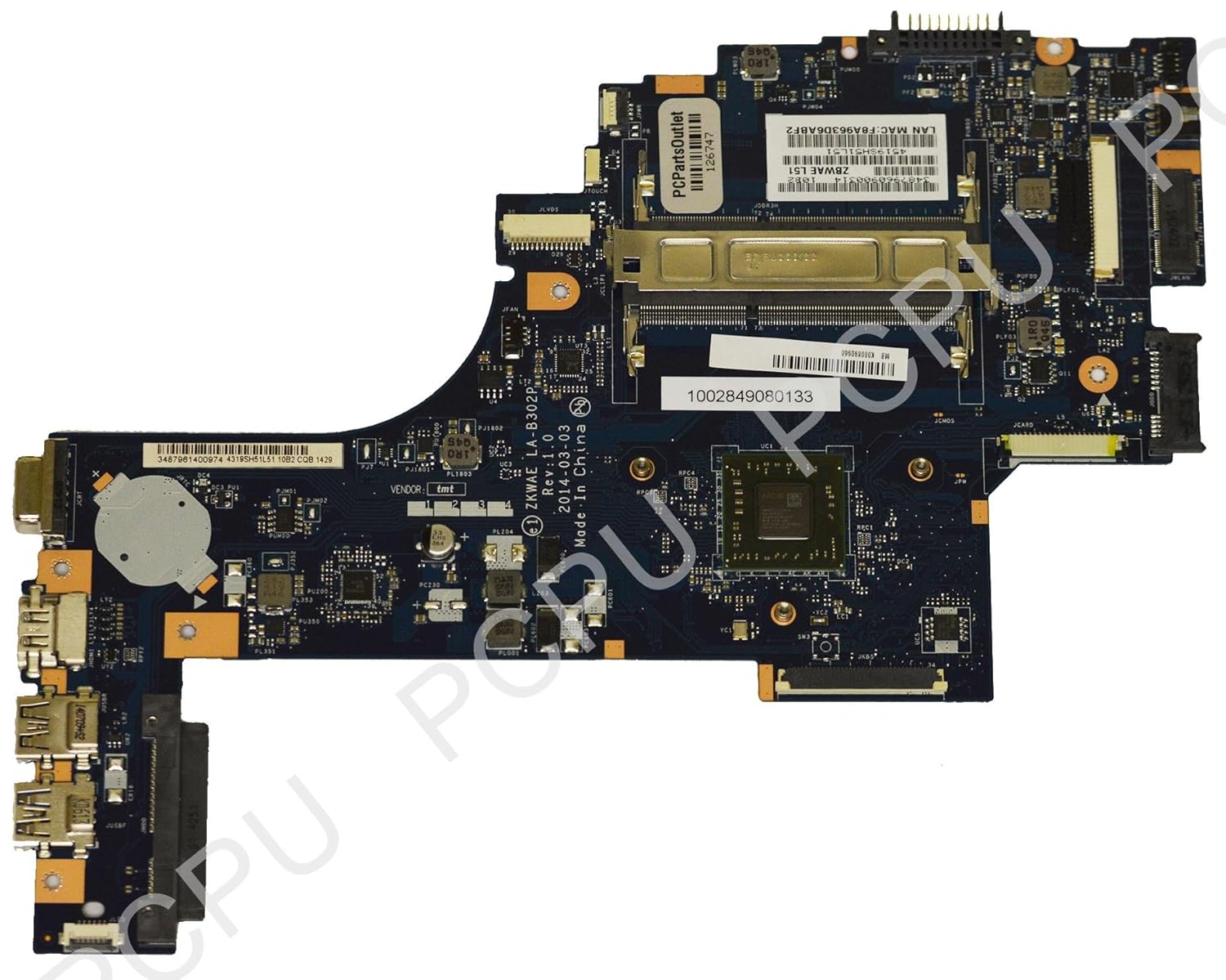 Amazon.com: K000890960 Toshiba Satellite C55D-B5219 Laptop Motherboard w/  AMD A6-6310 1.8GHz CPU: Computers & Accessories