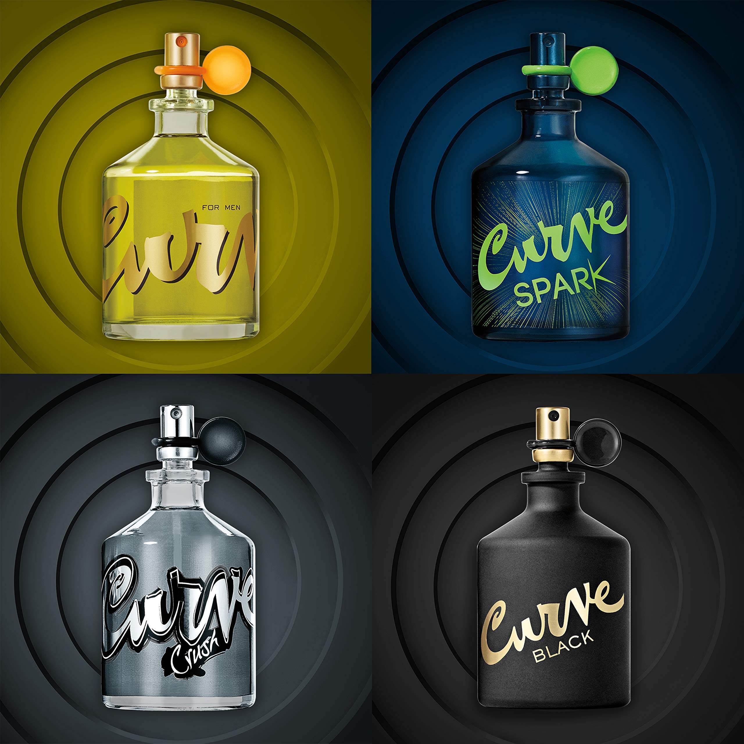Curve for Men Cologne Spray, Spicy Woody Magnetic Scent for Day or Night, 4.2 fl oz