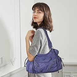 Angel Kiss Hobo Bag for Women Retro Leather Purses