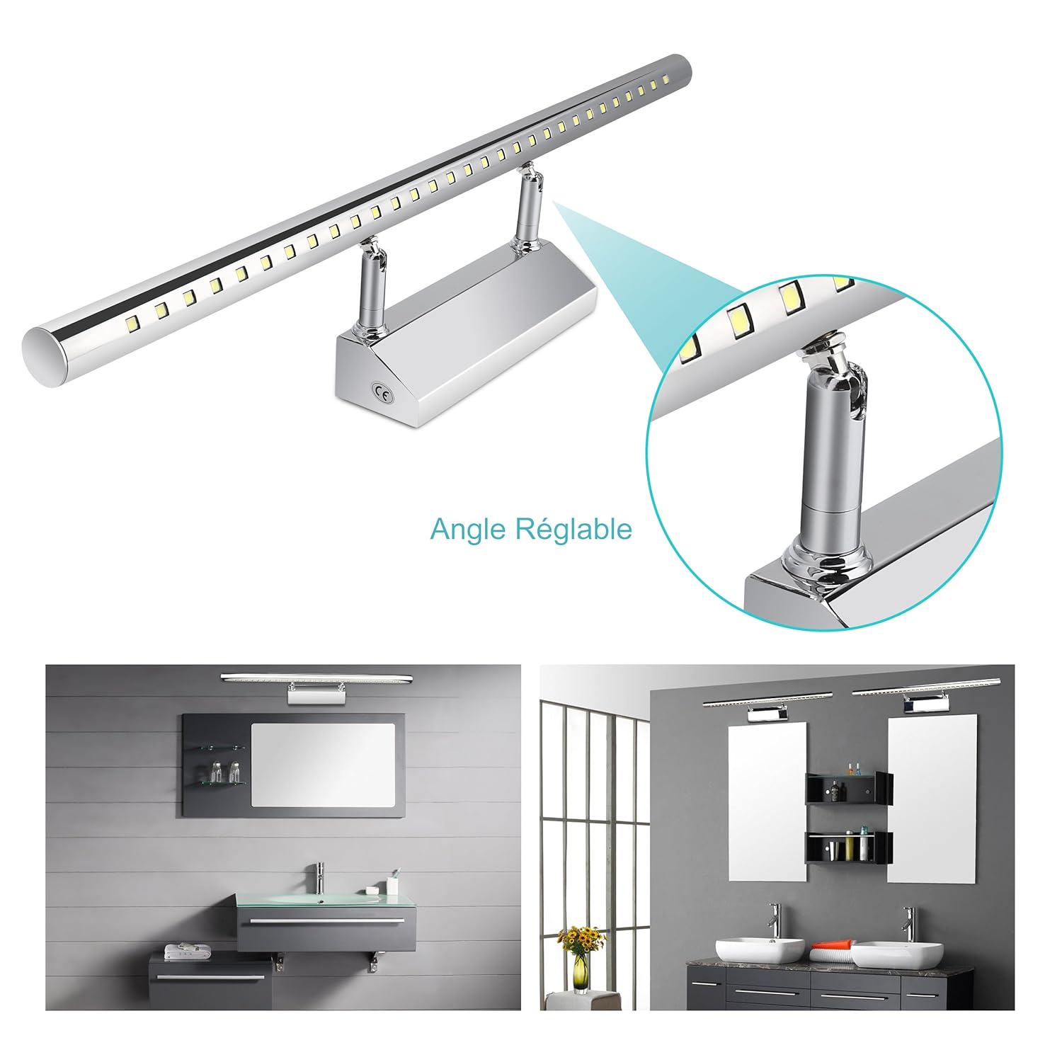 Luminaires & Eclairage Classe énergétique A GHB 7W 30 LEDs Luminaire