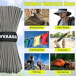 VVAAGG Climbing Utility Cord 100FT, 4mm Utility