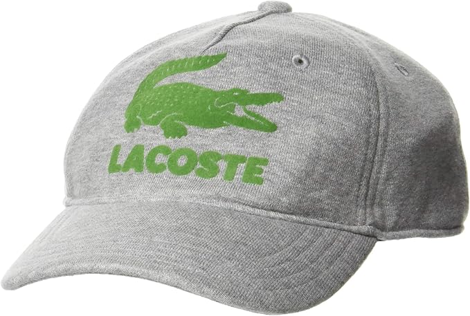 Amazon ラコステ 帽子 公式 エンボスプリント5パネルキャップ メンズ グレー Free サイズ キャップ 通販