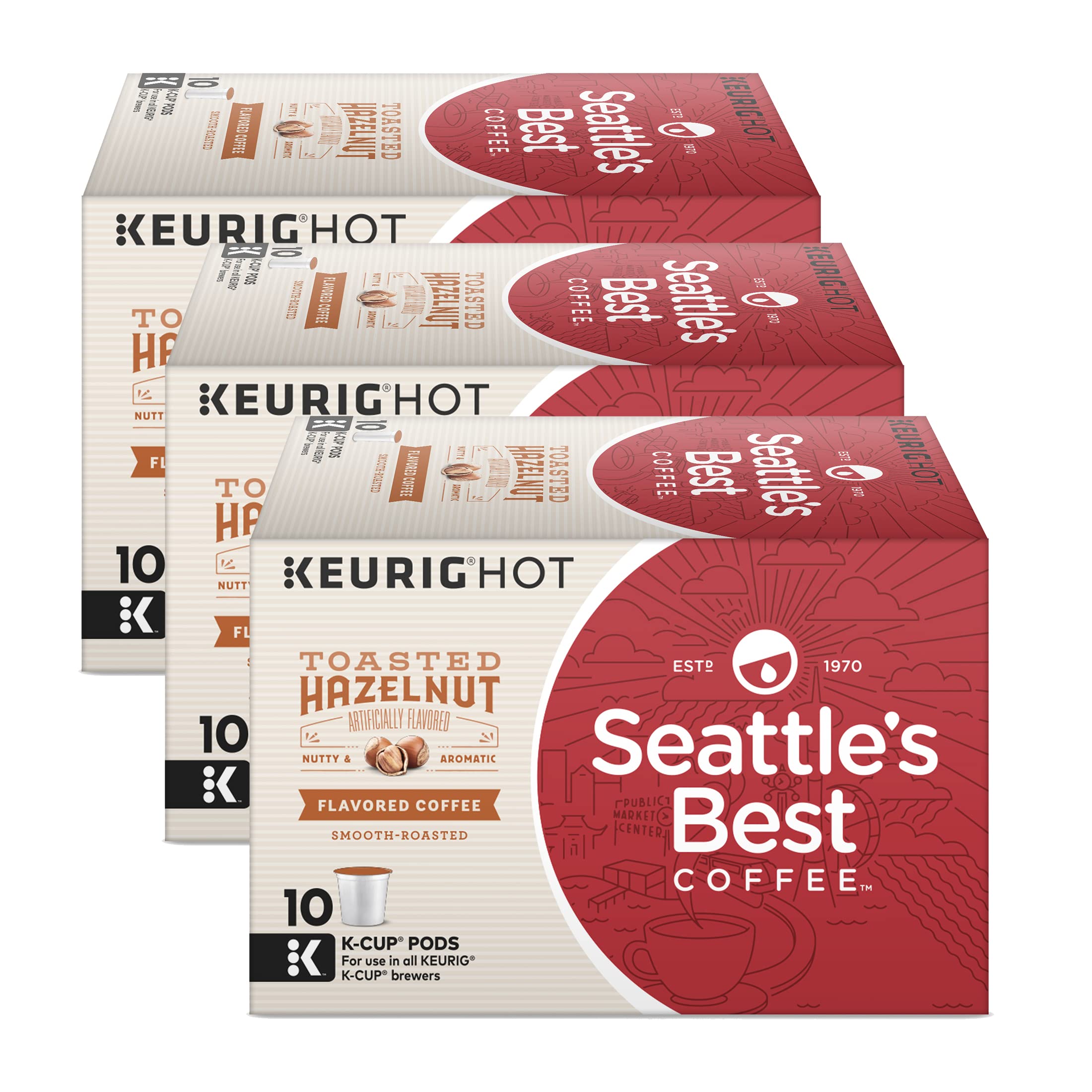 Seattle's Best Coffee K-Cups, Toasted Hazelnut Smooth Roasted