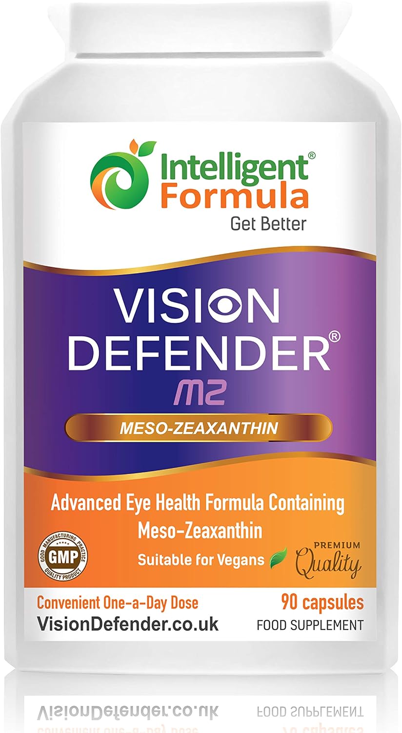 Vision Defender MZ Eye Health Supplement, 10mg Meso-Zeaxanthin from Marigold Extract