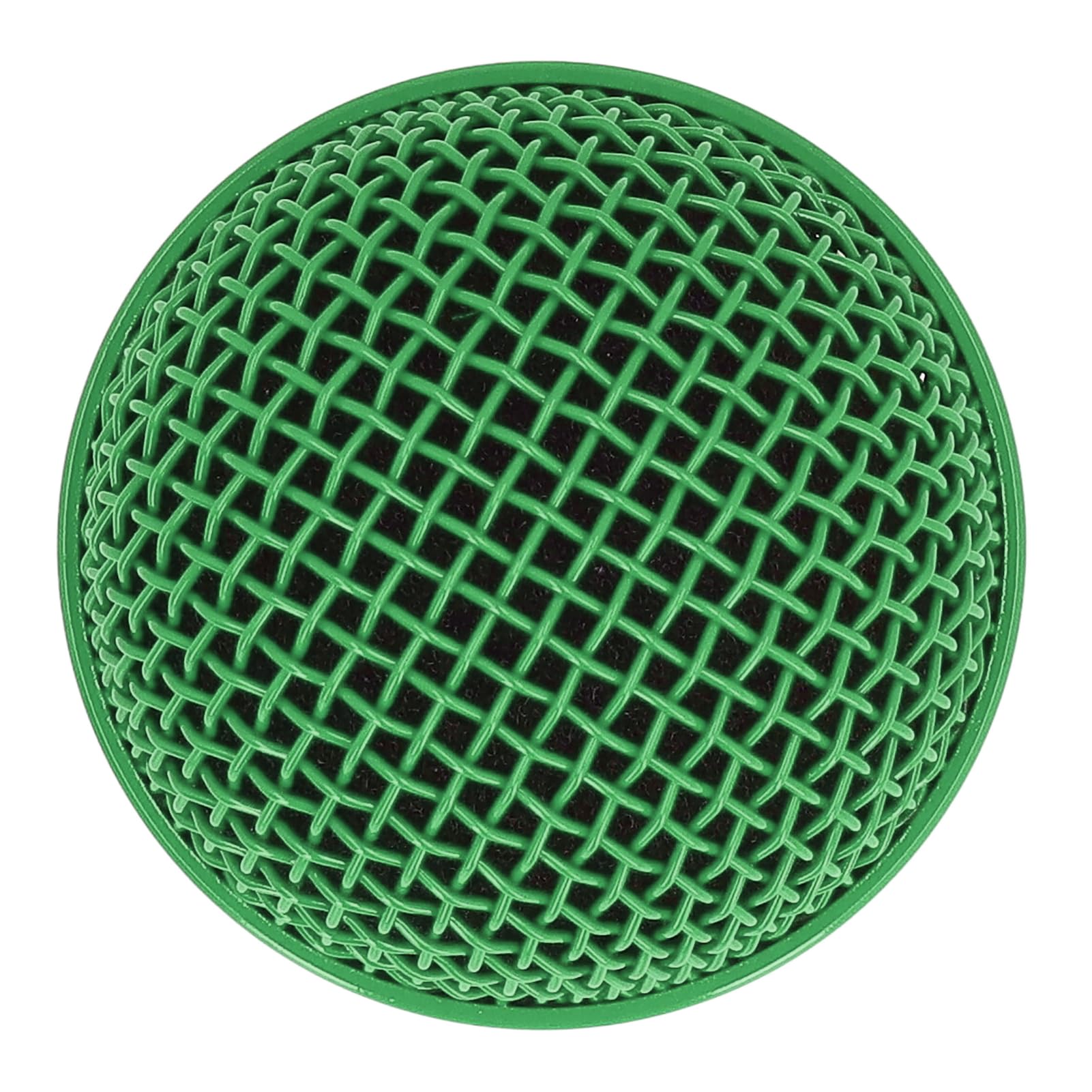 Replacement Microphone Grille, Stainless Steel Mesh Microphone Grille Head Noise Reduction Impact Resistant for SM58LC (Green)