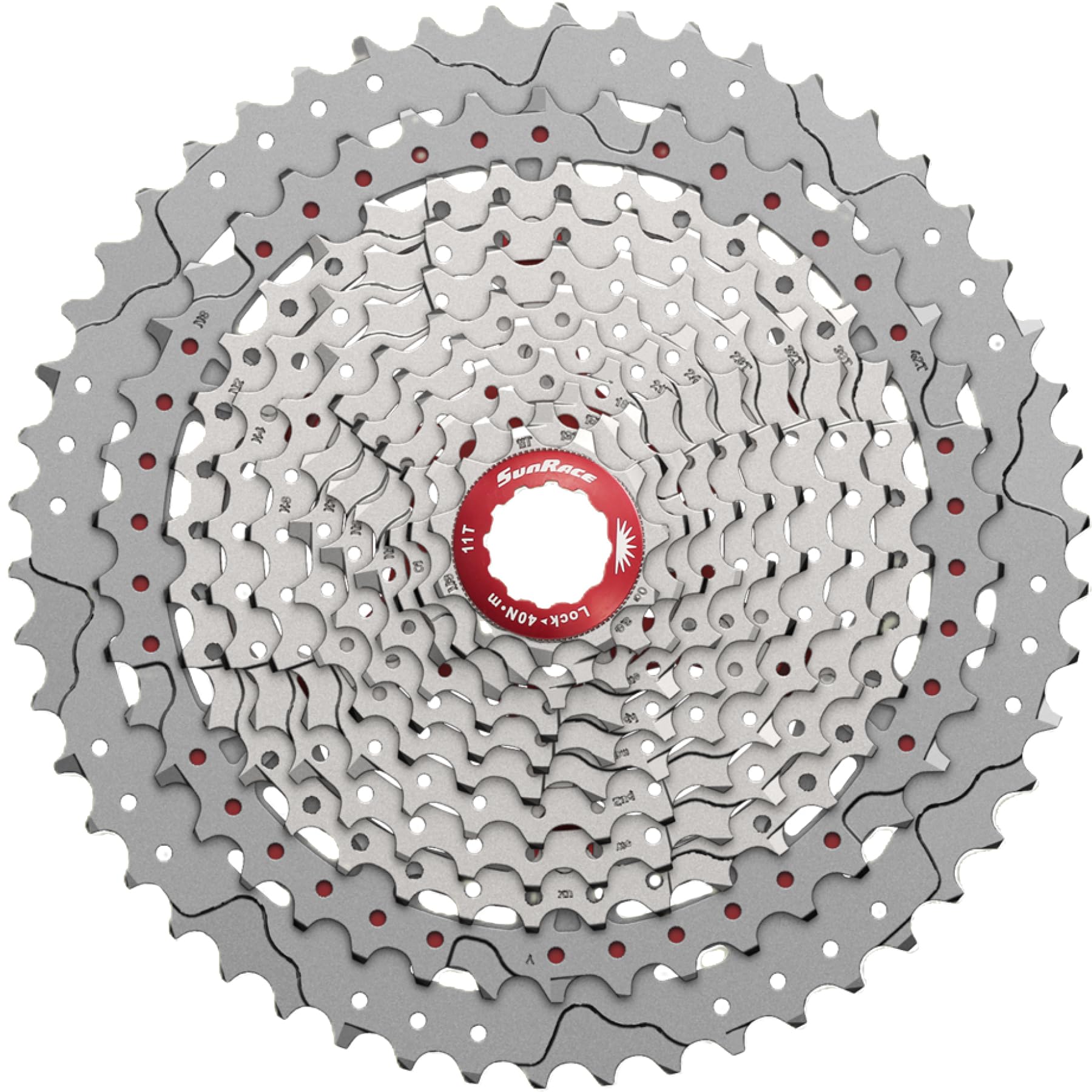 SunRace Unisex Csmx8 1146t 11 Speed Cassette, Silver, only size UK