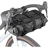 Rhinowalk Bike Handlebar Bag Waterproof Bicycle Front Tube Bag Lightweight Roll Bag 8L~13L with Shoulder Strap for Mountain Road Bike Cycling Commute Ride Accessories