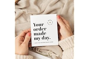 THREEKIN COLLECTIVE Thank You Cards for Small Business, 3x3.5, 100 Bulk Pack - Essential Packaging Supplies & Must-Haves for Customer Appreciation, Thank You Notes for Supporting My Small Business Cards, USA Owned