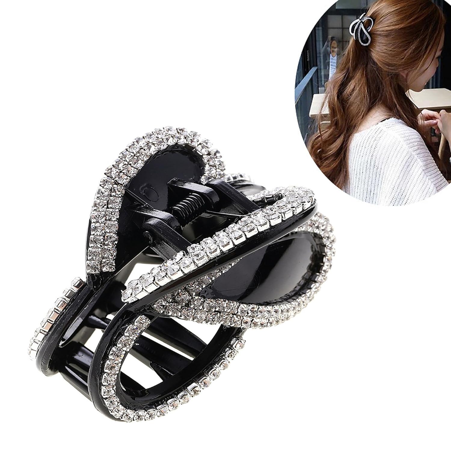 Women Simple Exquisite Acrylic Rhinestones Large Fancy