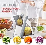 SupMaKin Safest Mandoline Slicer 4 Modes 40 Thicknesses with Guard Gray view 2