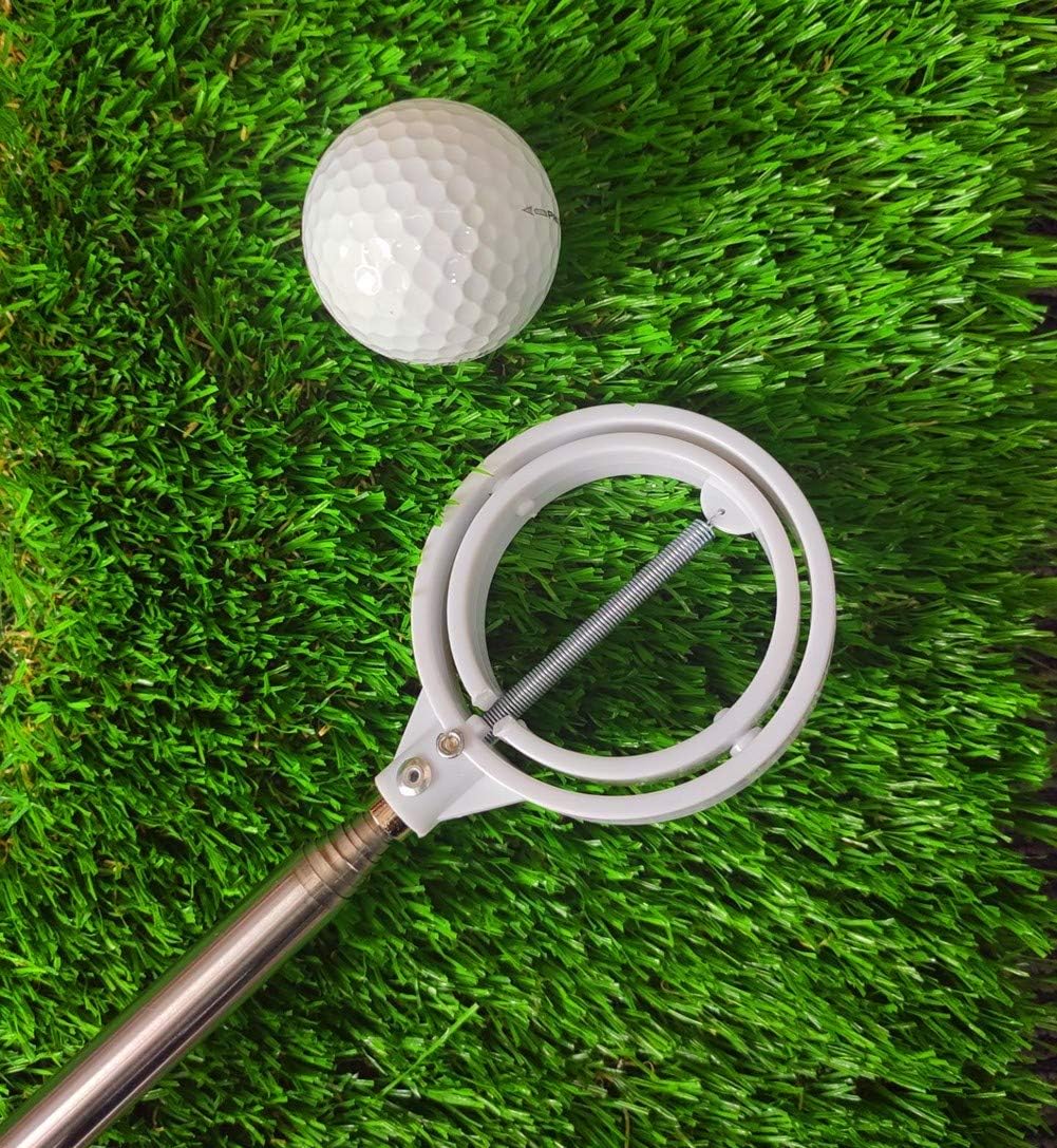 MAZEL Stainless Steel Retractable Golf Ball Retrievers for Water Golf