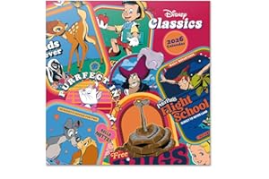 Grupo Erik Wall Calendar 2026 - Disney Calendar 2026 | Square 30 x 30 cm - 12 x 12 inches Wall Planner, Family Planner Month 